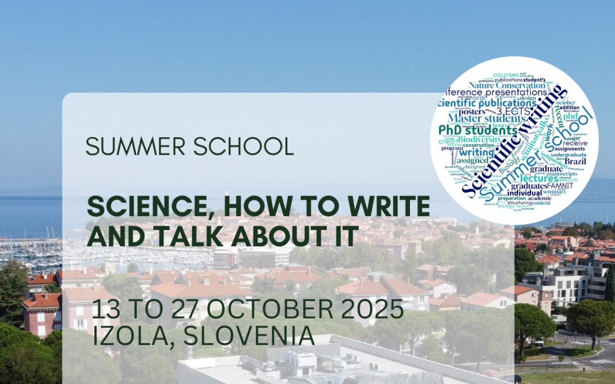 Summer school: Science, how to write and talk about it